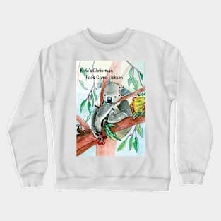 Koala Christmas card Crewneck Sweatshirt